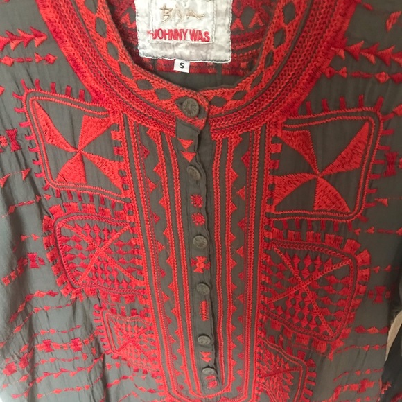 🎉HOST PICK🎉 Johnny Was Biya Button Front Gauze Tunic - Picture 2 of 6